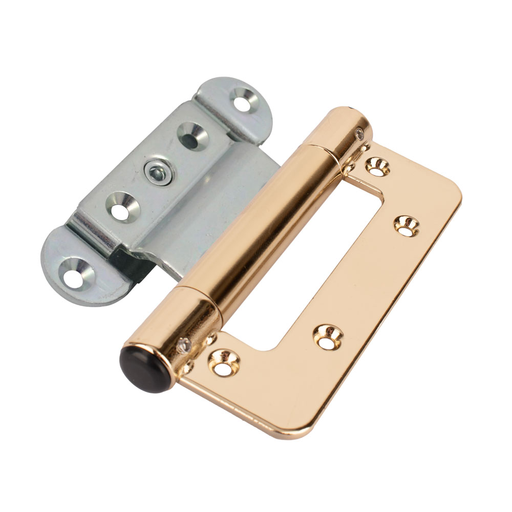 Dynamic 2D Adjustable Flush Hinge - Polished Gold